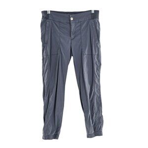 Athleta Trekkie Jogger 2.0 Constellation Blue Commute Flat Front‎ Snap Size 6P